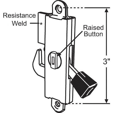 Strybuc Mortise Lock Square Face 16-673
